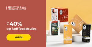 Tot -40% op koffiecapsules