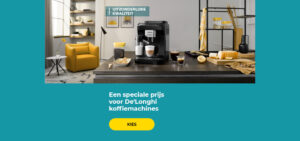 Een speciale prijs voor De'Longhi koffiemachines