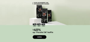 Tot -40% op "Parallel 36" koffie