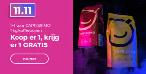1+1 voor CAPRISSIMO 1 kg koffiebonen
