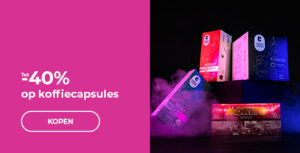 Tot -40% op koffiecapsules