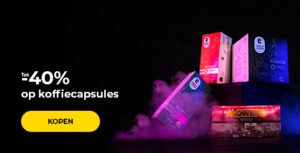 Tot -40% op koffiecapsules