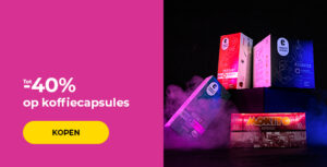 Tot -40% op koffiecapsules