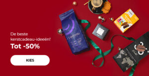"De beste kerstcadeau-ideeën! Tot -50% op koffie en koffiemachines "