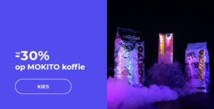 Tot -30% op MOKITO koffie