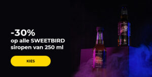 -30% op alle SWEETBIRD siropen van 250 ml