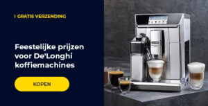 Feestelijke prijzen voor De'Longhi koffiemachines