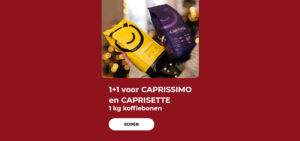 1+1 voor CAPRISSIMO en CAPRISETTE 1 kg koffiebonen