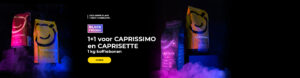 1+1 voor CAPRISSIMO en CAPRISETTE 1 kg koffiebonen