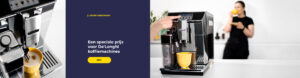 Een speciale prijs voor De'Longhi koffiemachines