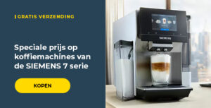 Speciale prijs op koffiemachines van de SIEMENS 7 serie