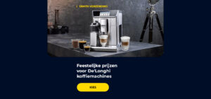 Feestelijke prijzen voor De'Longhi koffiemachines