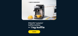 PHILIPS "LatteGo" koffiemachine + 1 kg koffie