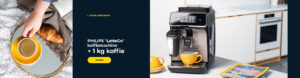 PHILIPS "LatteGo" koffiemachine + 1 kg koffie