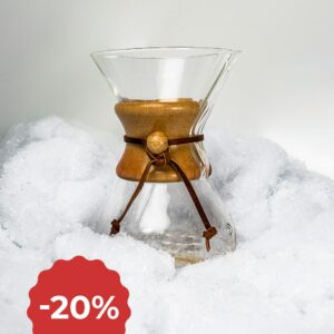-20% op CHEMEX koffiezetapparaten