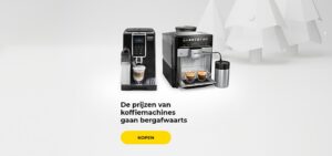 De prijzen van koffiemachines gaan bergafwaarts