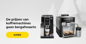 De prijzen van koffiemachines gaan bergafwaarts