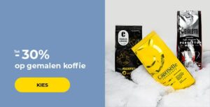 Tot -30% op gemalen koffie