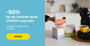 -50% op de tweede doos CHiATO capsules
