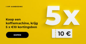 "5 x €10 kortingsbon "