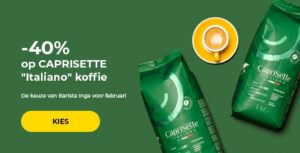 -40% op CAPRISETTE "Italiano" koffie