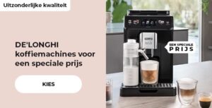 Geweldige prijzen voor De'Longhi koffiemachines