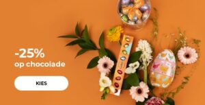 -25% op chocolade