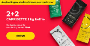 2+2 CAPRISETTE 1 kg koffie
