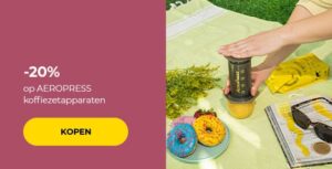-20% op AEROPRESS koffiezetapparaten
