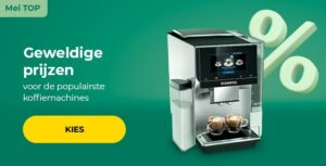 Geweldige prijzen voor de populairste koffiemachines