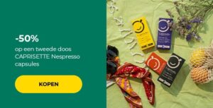 -50% op een tweede doos CAPRISETTE Nespresso capsules