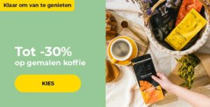 Tot -30% op gemalen koffie