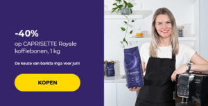-40% op CAPRISETTE Royale koffiebonen, 1 kg