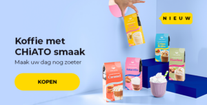 "NIEUW! Koffie met CHiATO smaak"