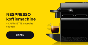 NESPRESSO koffiemachine + CAPRISETTE capsules cadeau