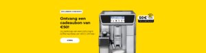 Ontvang een cadeaubon van €50! Bij aankoop van een De'Longhi koffiemachine van €500 of meer
