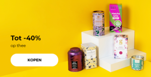 Tot -40% op thee