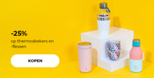 -25% op thermosbekers en -flessen