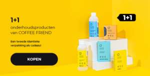 1+1 onderhoudsproducten van COFFEE FRIEND