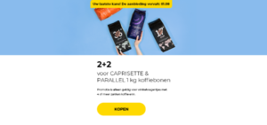 2+2 voor CAPRISETTE & PARALLEL 1 kg koffiebonen