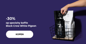 -30% op specialty koffie Black Crow White Pigeon