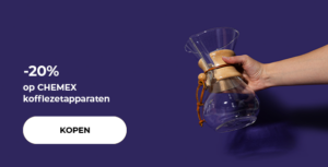 -20% op CHEMEX koffiezetapparaten