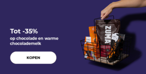Tot -35% op chocolade en warme chocolademelk