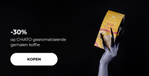 " -30% op CHiATO gearomatiseerde gemalen koffie "