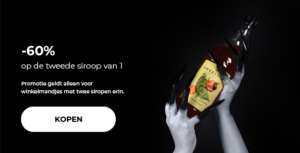 -60% op de tweede siroop van 1 liter