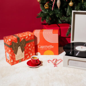 -40% op CAPRISETTE koffiesets in een kerstpakket