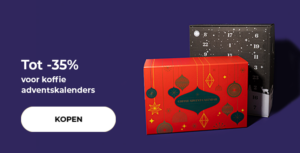 Tot -35% voor koffie adventskalenders