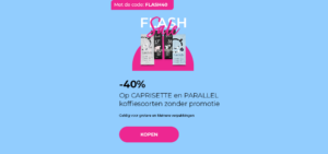 -40% op CAPRISETTE en PARALLEL koffiesoorten zonder promotie