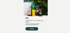 1+1 CAPRISETTE & PARALLEL koffie
