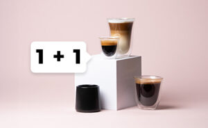 1+1 CHiATO koffiekopjes en glazen